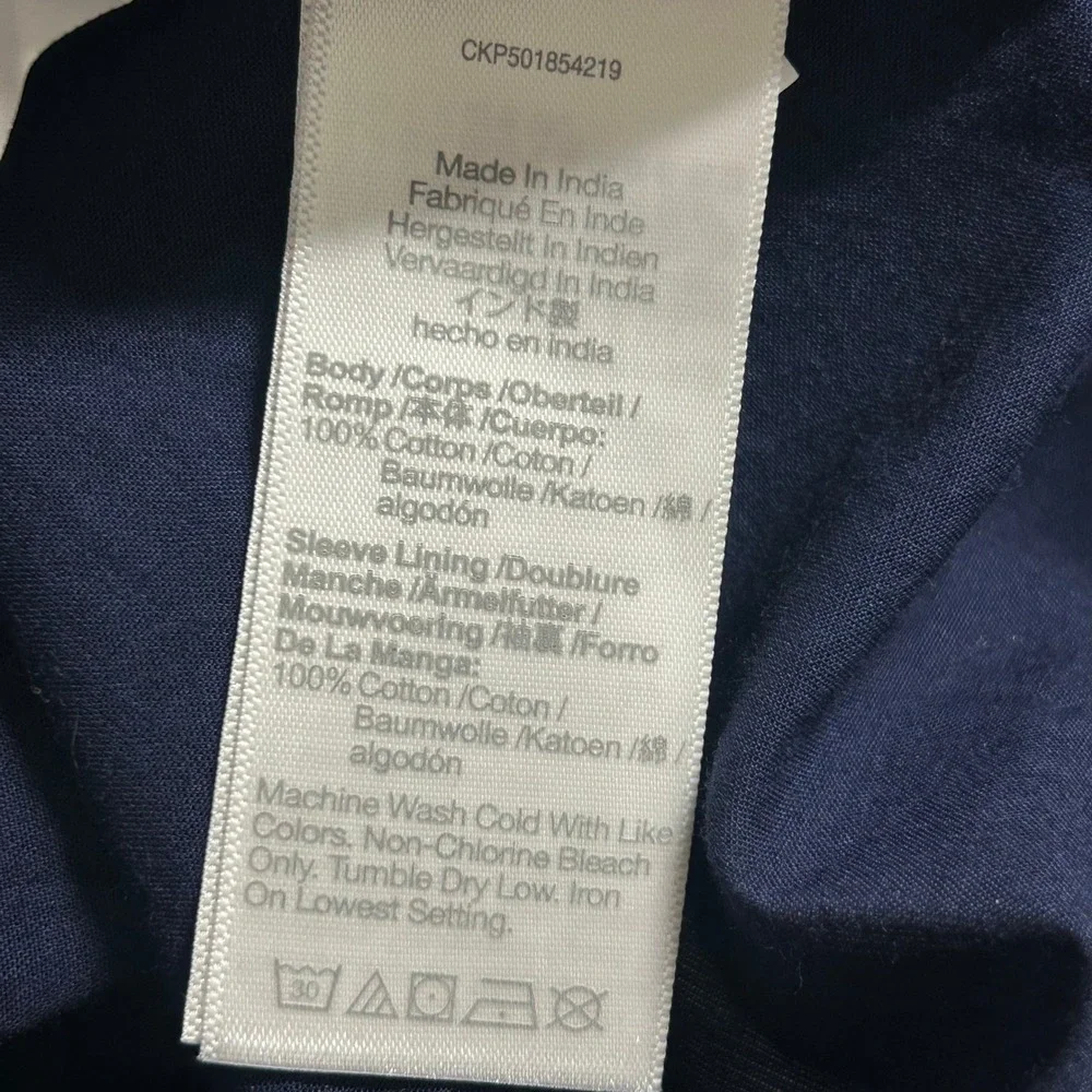 Madewell Women's Shirred Balloon-Sleeve Top Lawn Cotton Voile Blue XXS New